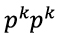 The binomial distribution is given by the formula: