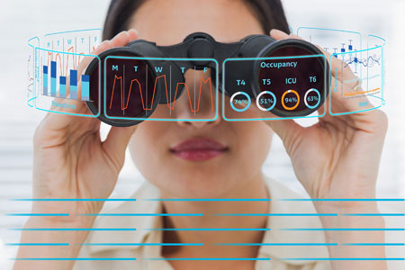 Figure 2: Command center analytics help hospitals predict occupancy rates. Source: GE Healthcare Partners