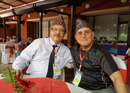 INFORMS members Jim Cochran (left) and Ed Kaplan