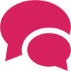 pink speech bubbles