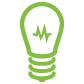 green light bulb