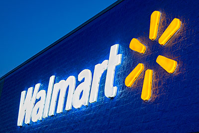 Walmart sign exterior