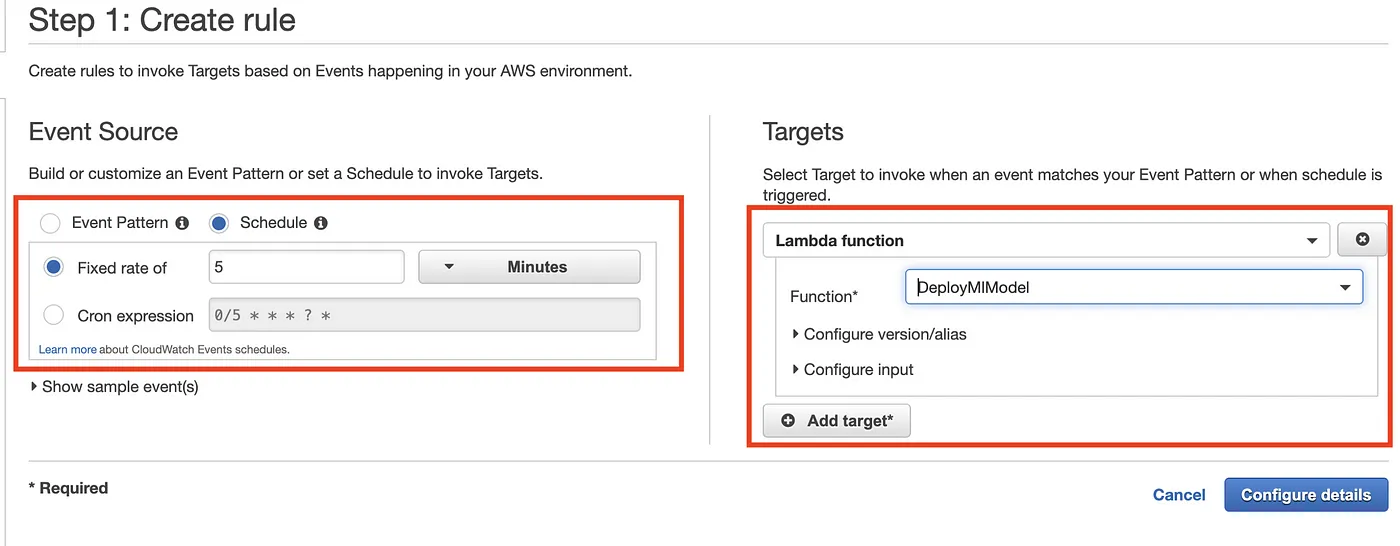 approach 2 lambda trigger create rule