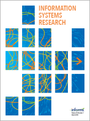 cover image Information Systems Research