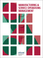 cover image Manufacturing & Service Operations Management