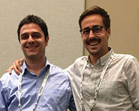 Philppe Casgrain (right) won the Student Paper Competition.