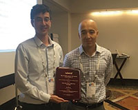 Prize-winner He Wang and Oleg Prokopyev (l-r).