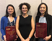 Carri W. Chan, MSOM President Wedad Elmaghraby and Song-Hee Kim (l-r).
