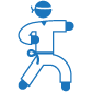 blue karate chop