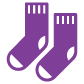 purple socks
