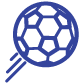 blue soccer ball