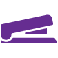 purple stapler