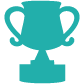 teal trophy