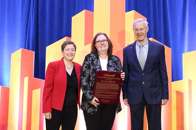 Brenda Dietrich accepts award