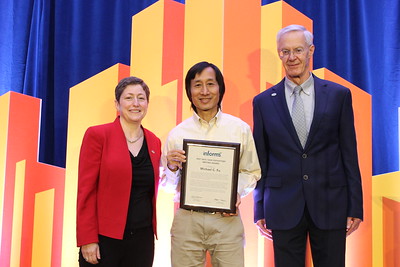 Michael Fu with award