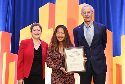 Lily Xu with award