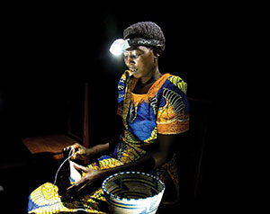 Nuru's rechargeable LED lamp