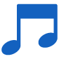 blue music notes
