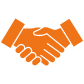 orange handshake