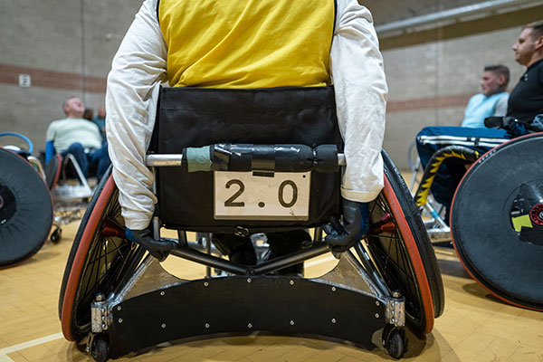 wheelchair rugby player classified as 2.0