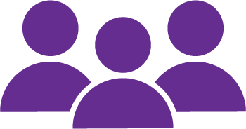 three purple people
