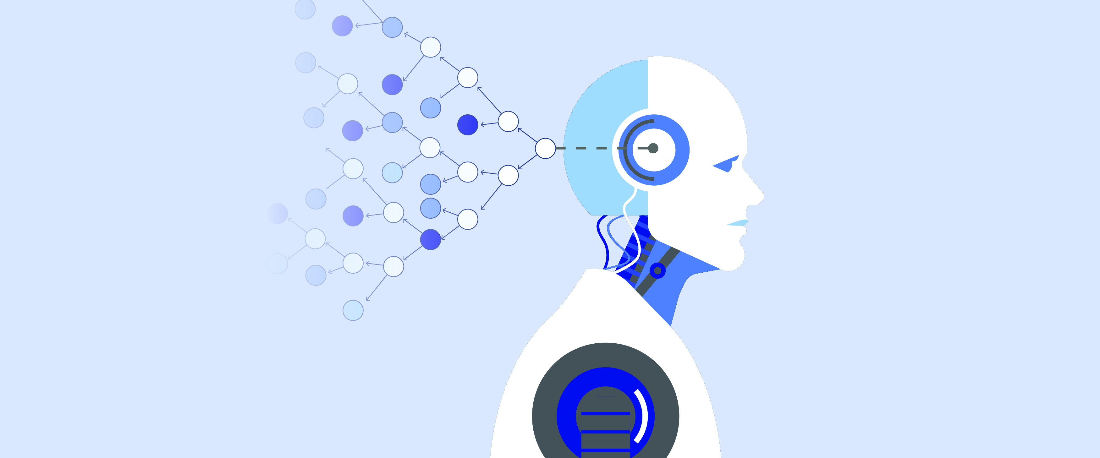 robot with gears coming off of head