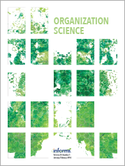 cover image Organization Science